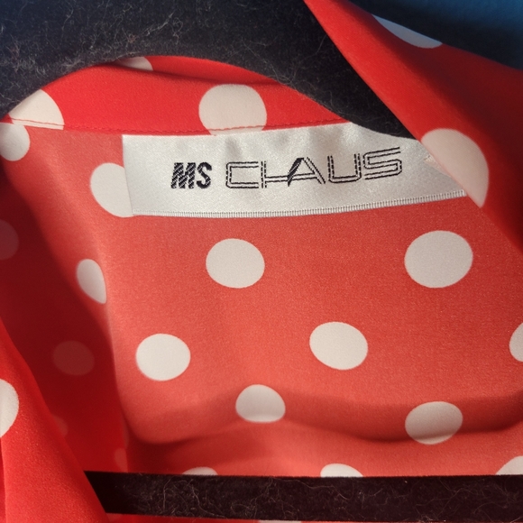 Vintage 80s Ms. Chaus polka dot dress size 8 - Picture 2 of 7